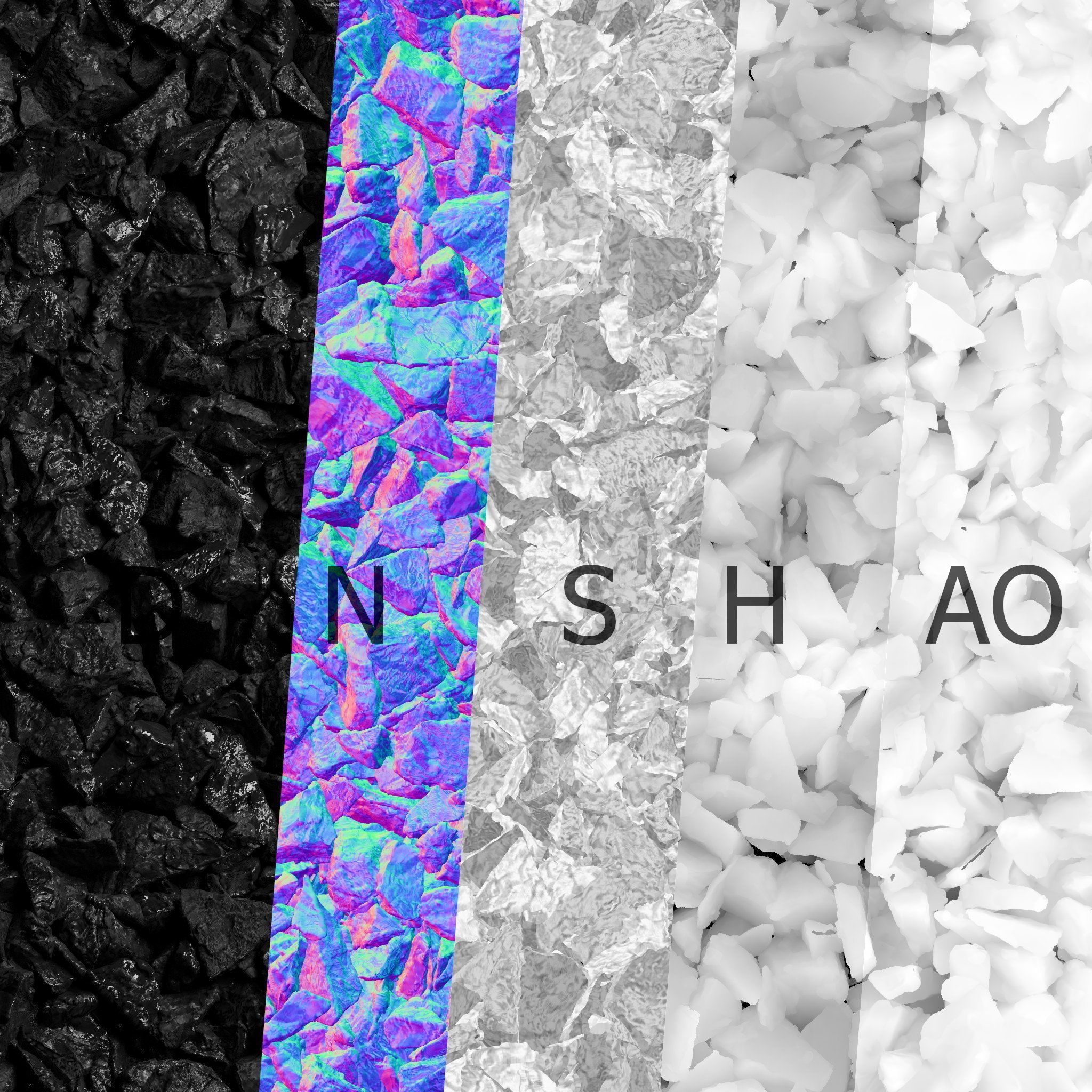 Coal PBR material Texture_8