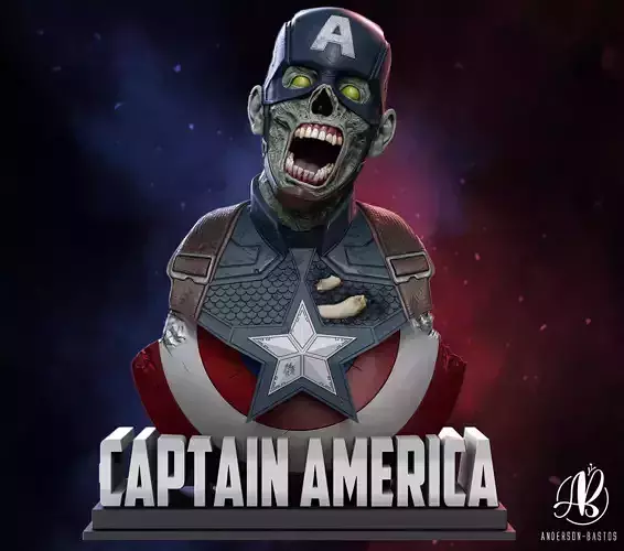 Captain America Zombie
