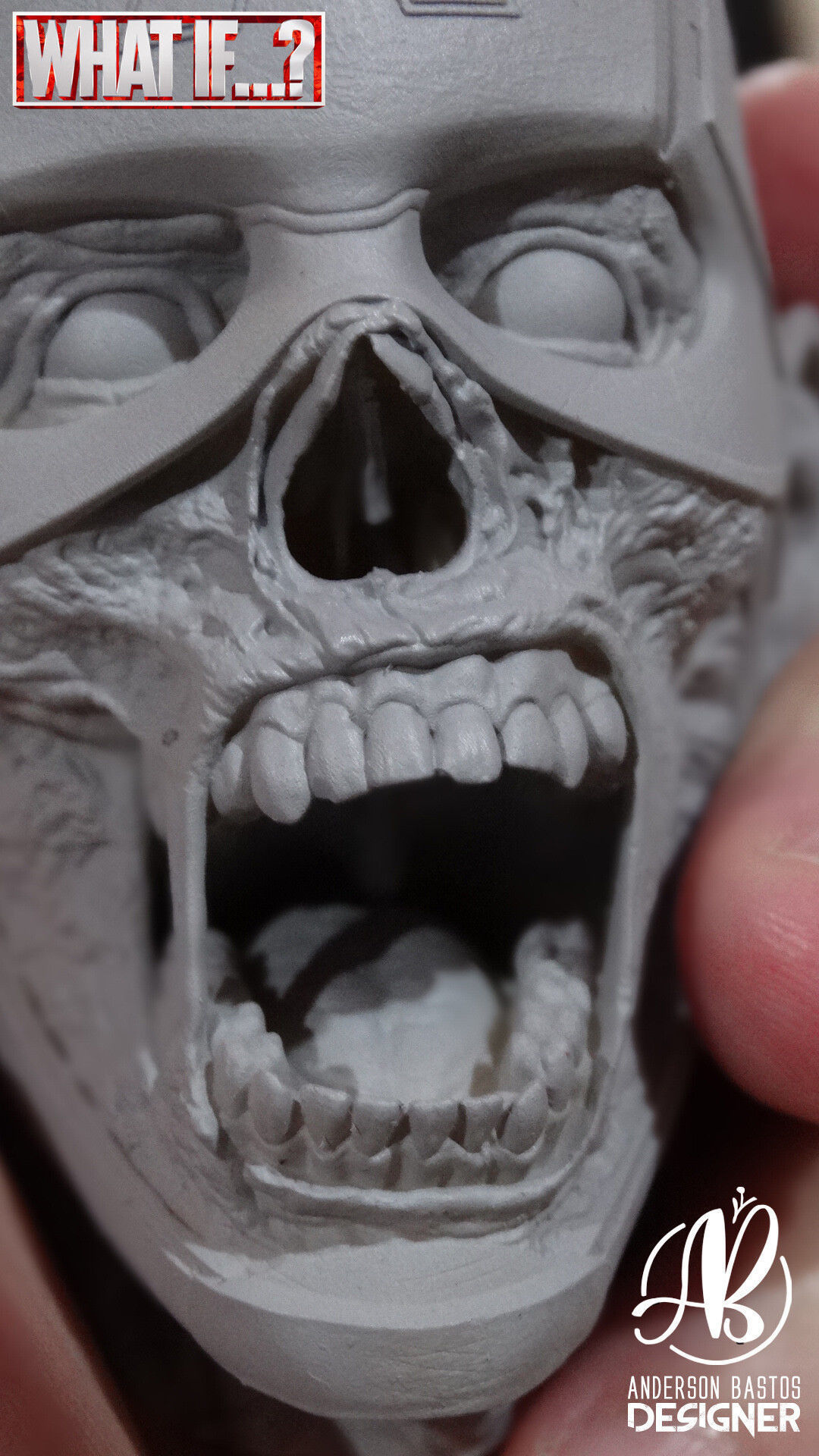 Captain America Zombie 3D print model_6