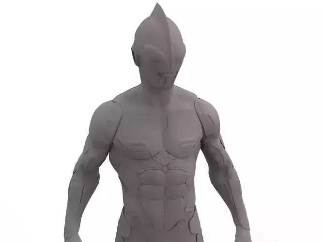 Ultraman statue of man