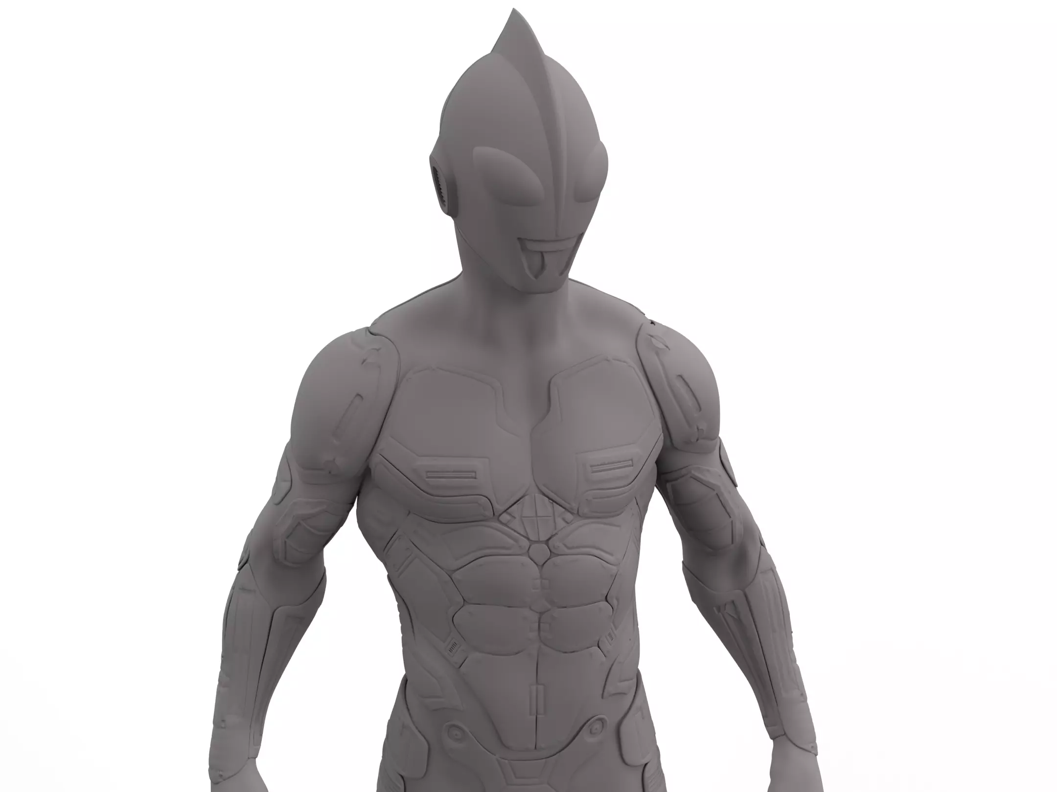 Ultraman statue of man 3D print model_0