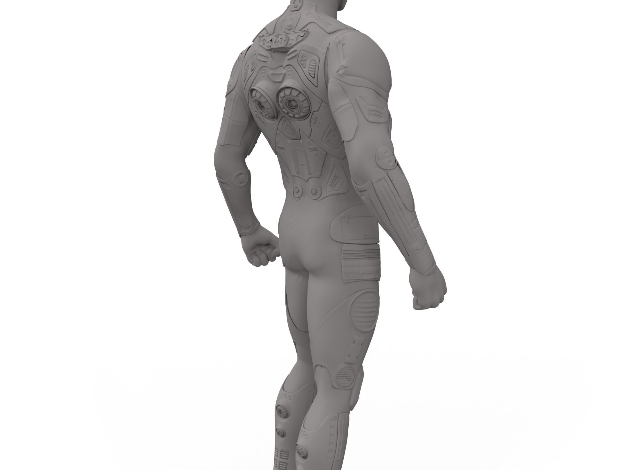 Ultraman statue of man 3D print model_4