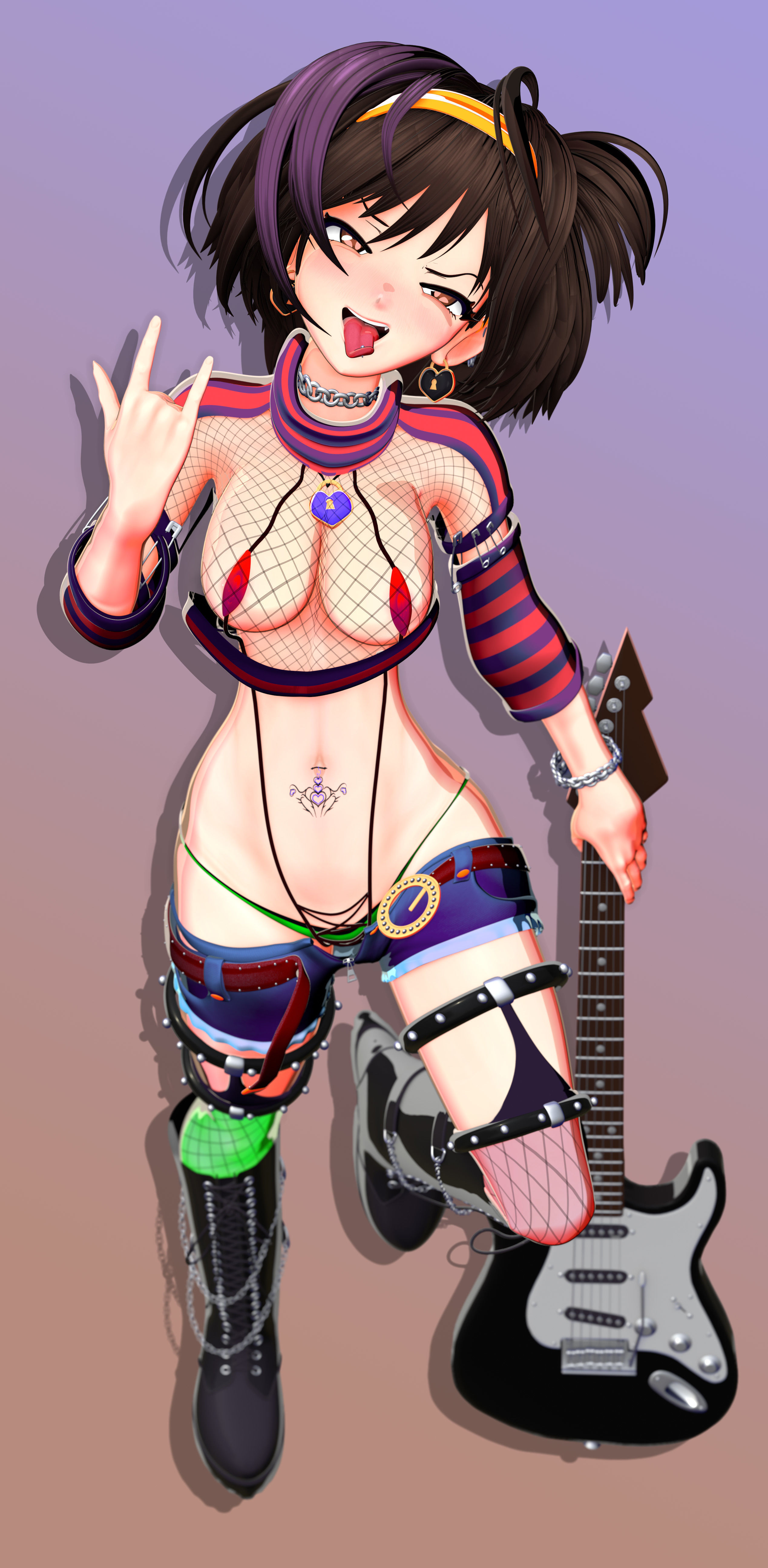 Suzumiya Haruhi from The melancholy of Haruhi Suzumiya Free 3D model_4