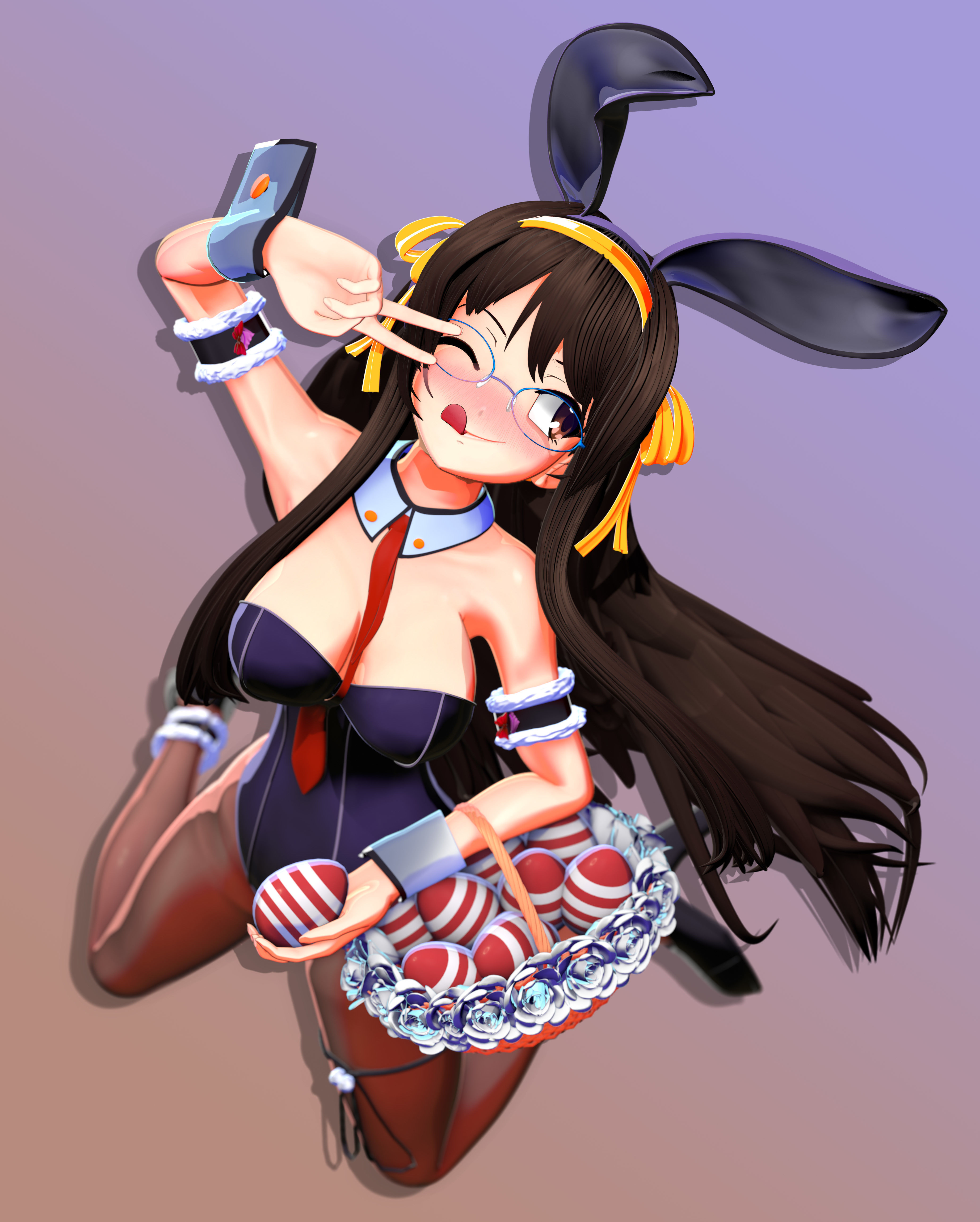 Suzumiya Haruhi from The melancholy of Haruhi Suzumiya Free 3D model_3