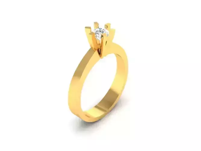 Solitaire Wedding Engagement Women Ring