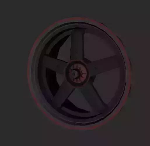 Car rim Free low-poly 3D model