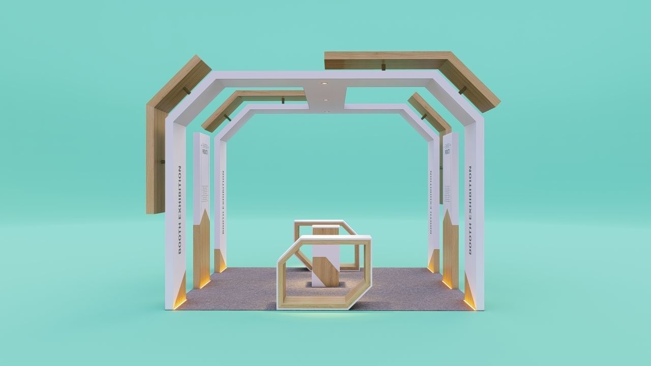 Booth Exhibition 3 3D model_1