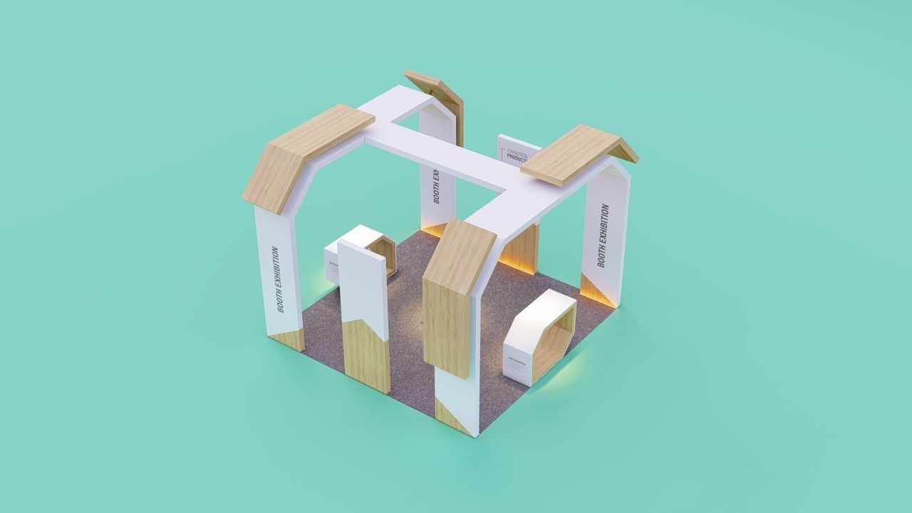 Booth Exhibition 3 3D model_3