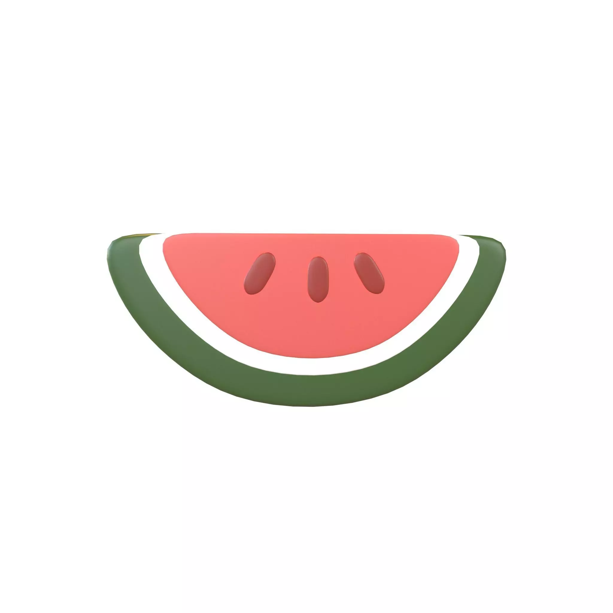 Watermelon Icon v1 001 Low-poly 3D model_0