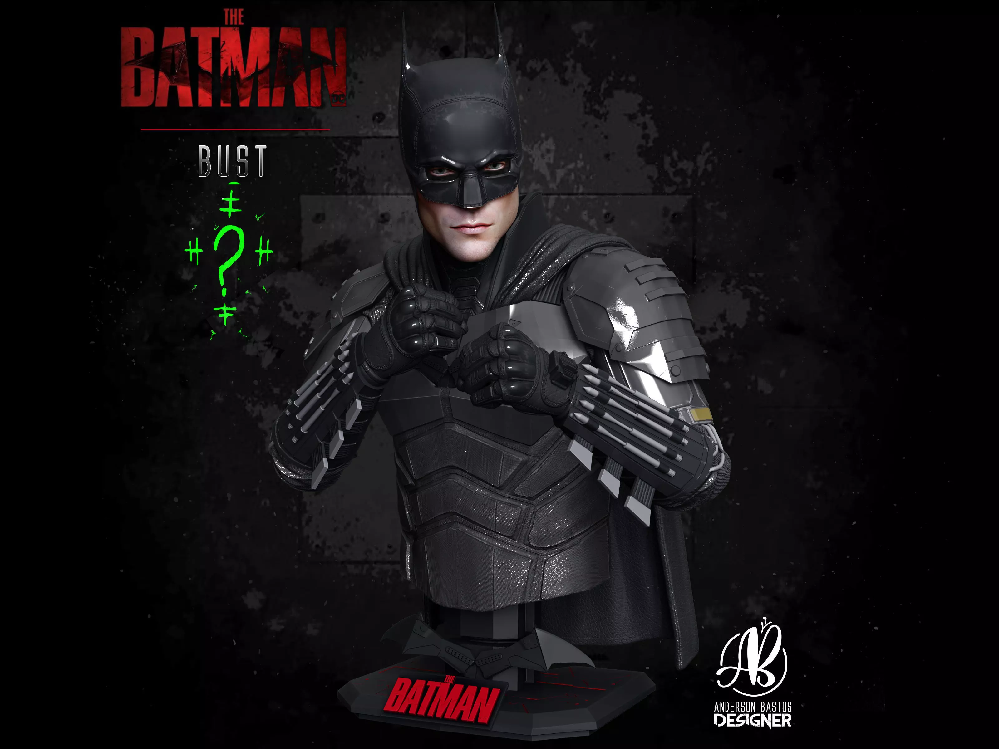 The Batman bust 3D print model