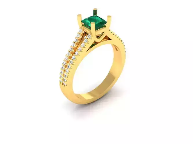 Solitaire Wedding Engagement Princess Stone Ring