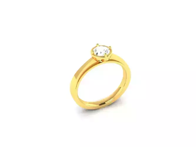 Solitaire Wedding Engagement Ring