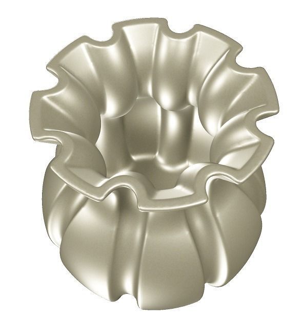 Brass Flower Vase 3D model_1