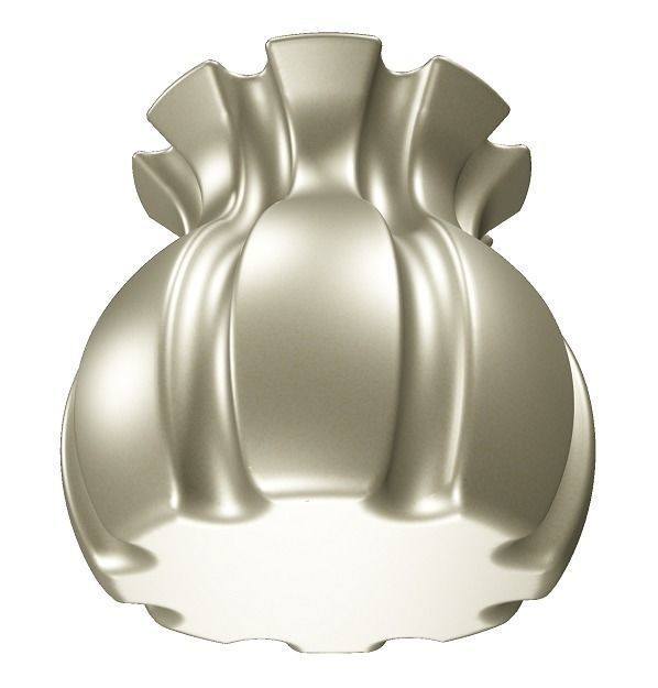 Brass Flower Vase 3D model_2
