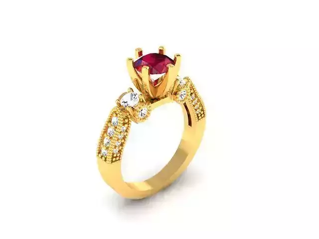 Solitaire Wedding Engagement Ring