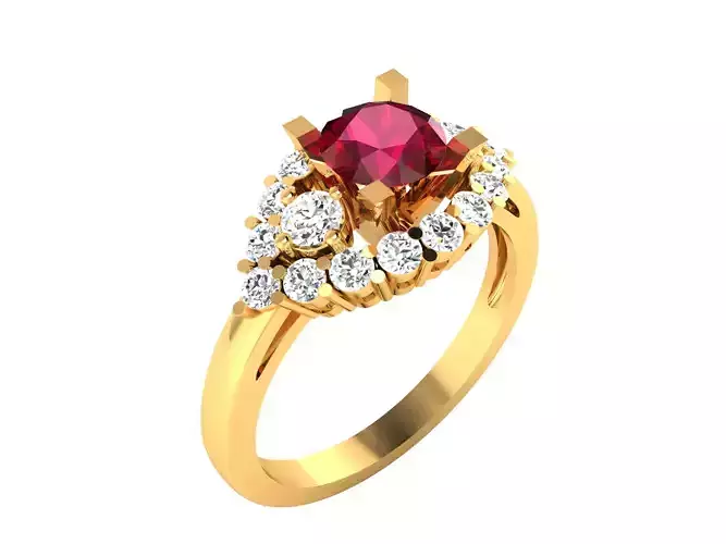 Solitaire Wedding Engagement Ring