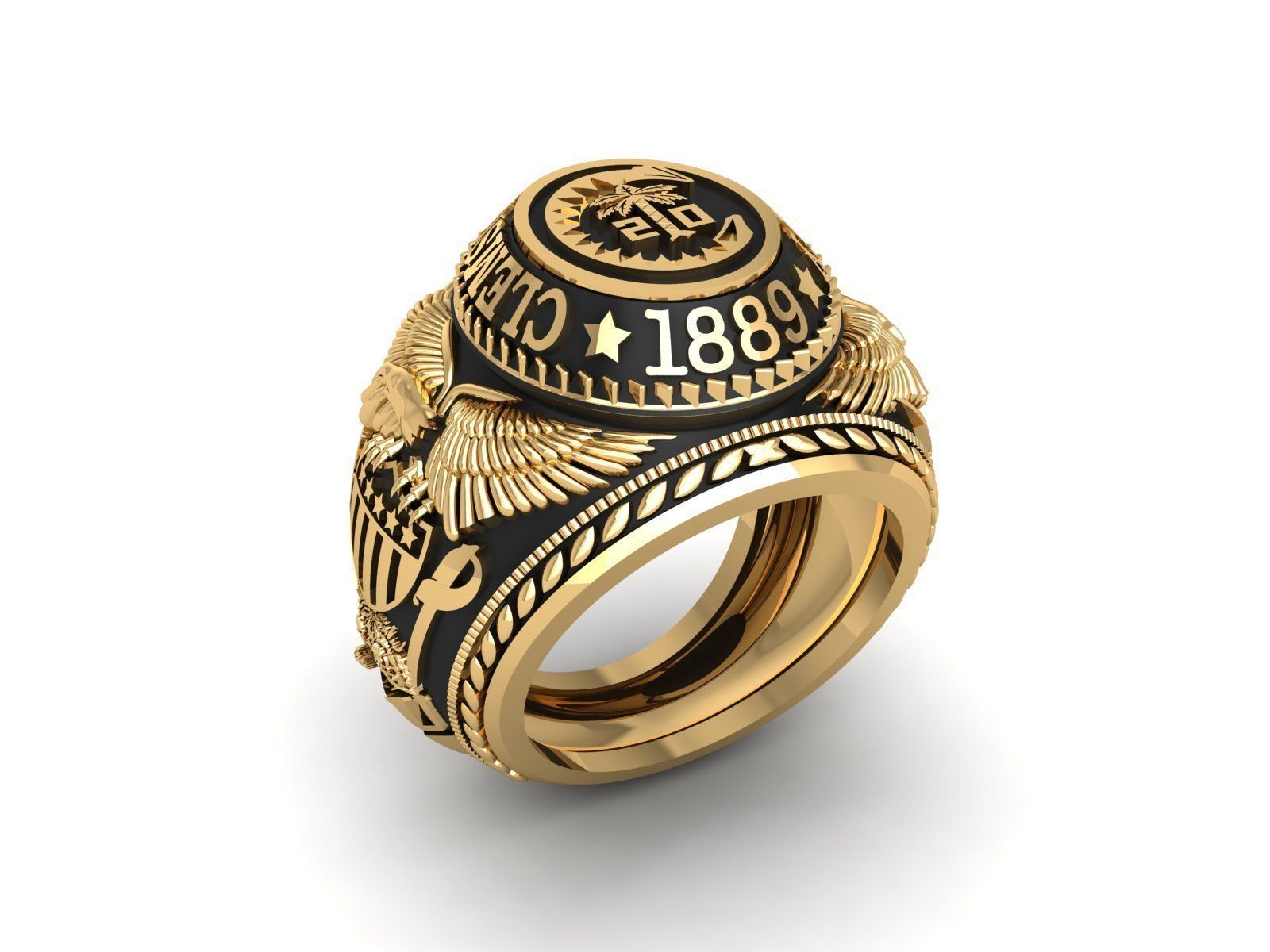 CLASS RING 3D print model_3