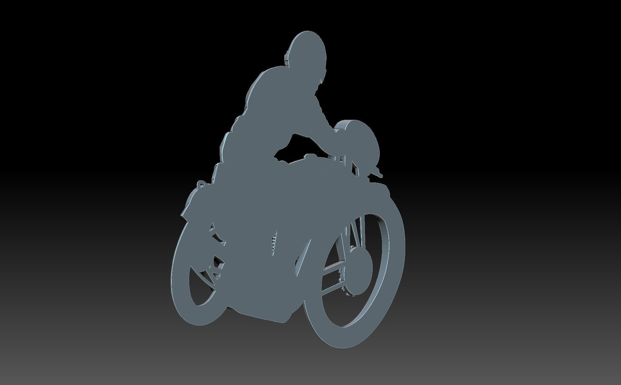 Motorcyclist sword 3D print model_5