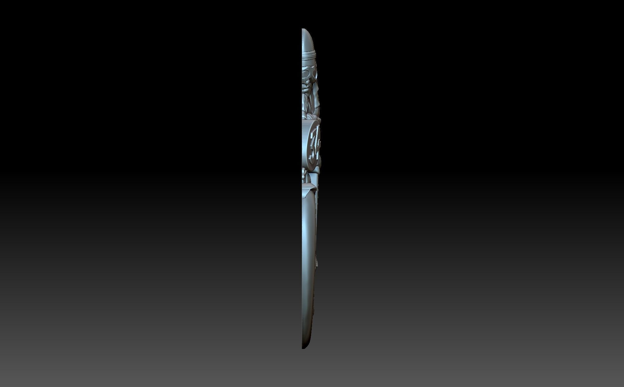 Motorcyclist sword 3D print model_2