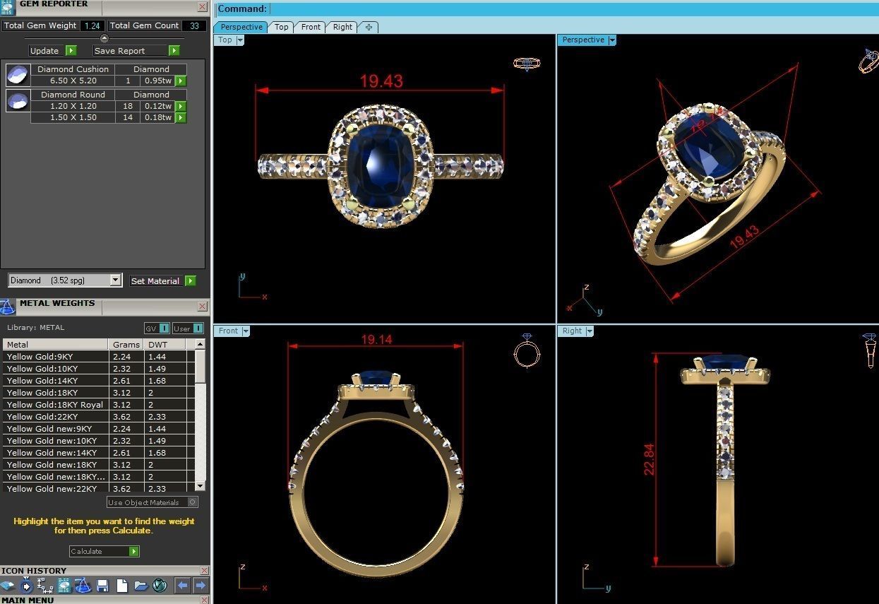 Solitaire Wedding Engagement Ring 3D print model_8