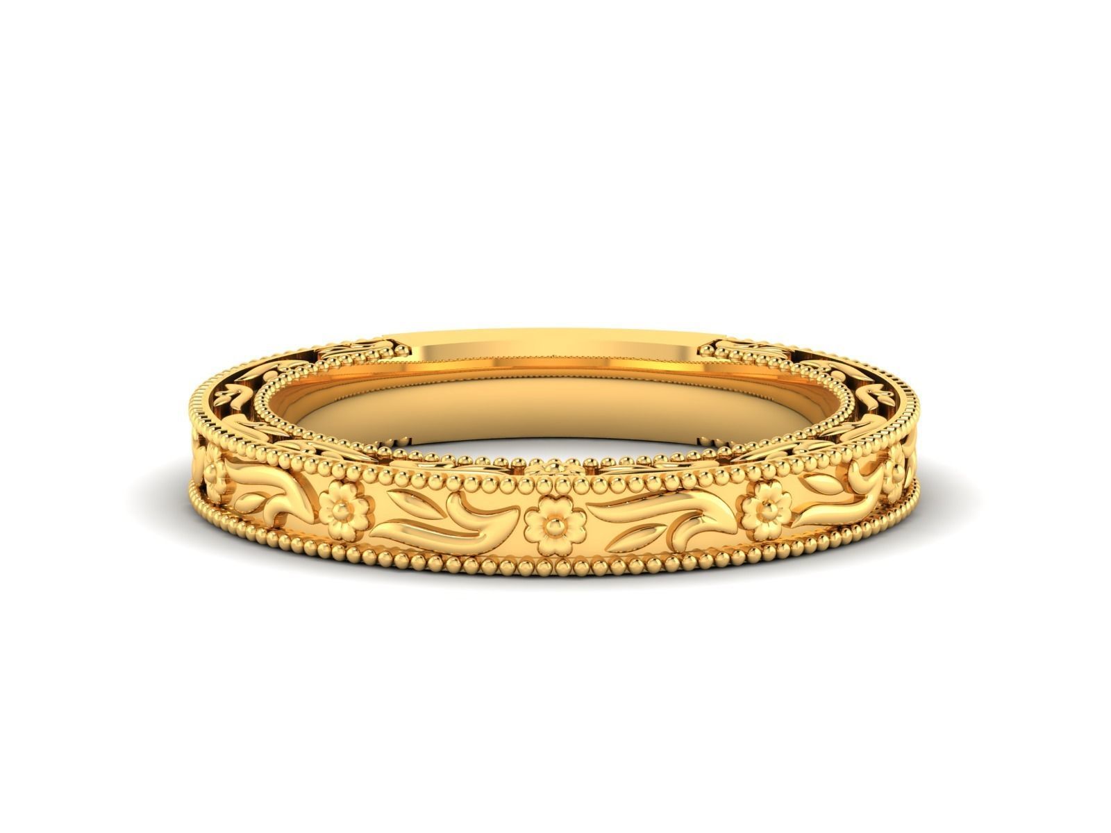 Solitaire Wedding Engagement Ring 3D print model_8