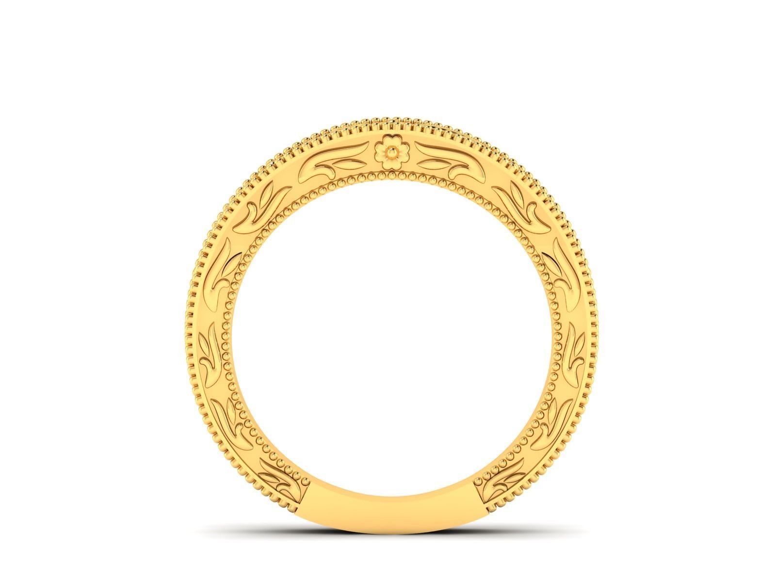 Solitaire Wedding Engagement Ring 3D print model_4