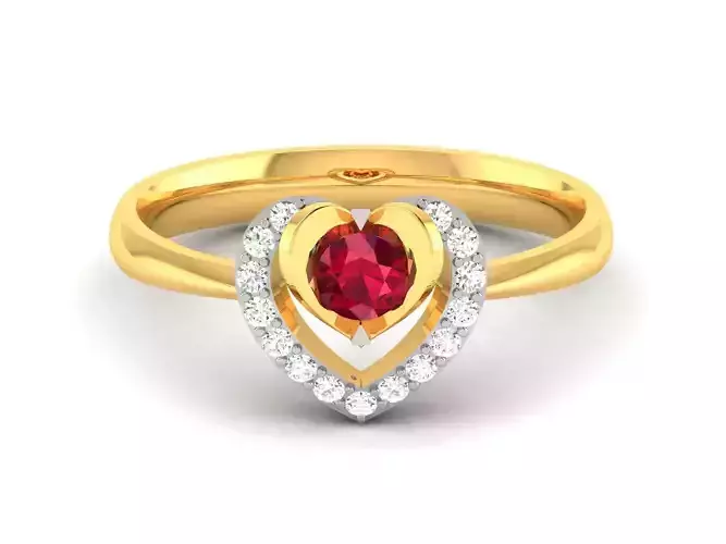 Solitaire Wedding Engagement Heart Ring