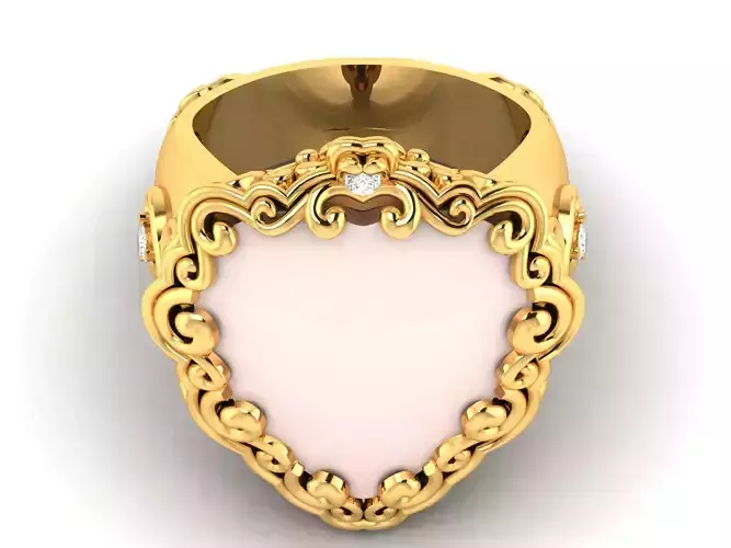 Solitaire Wedding Engagement Heart Ring