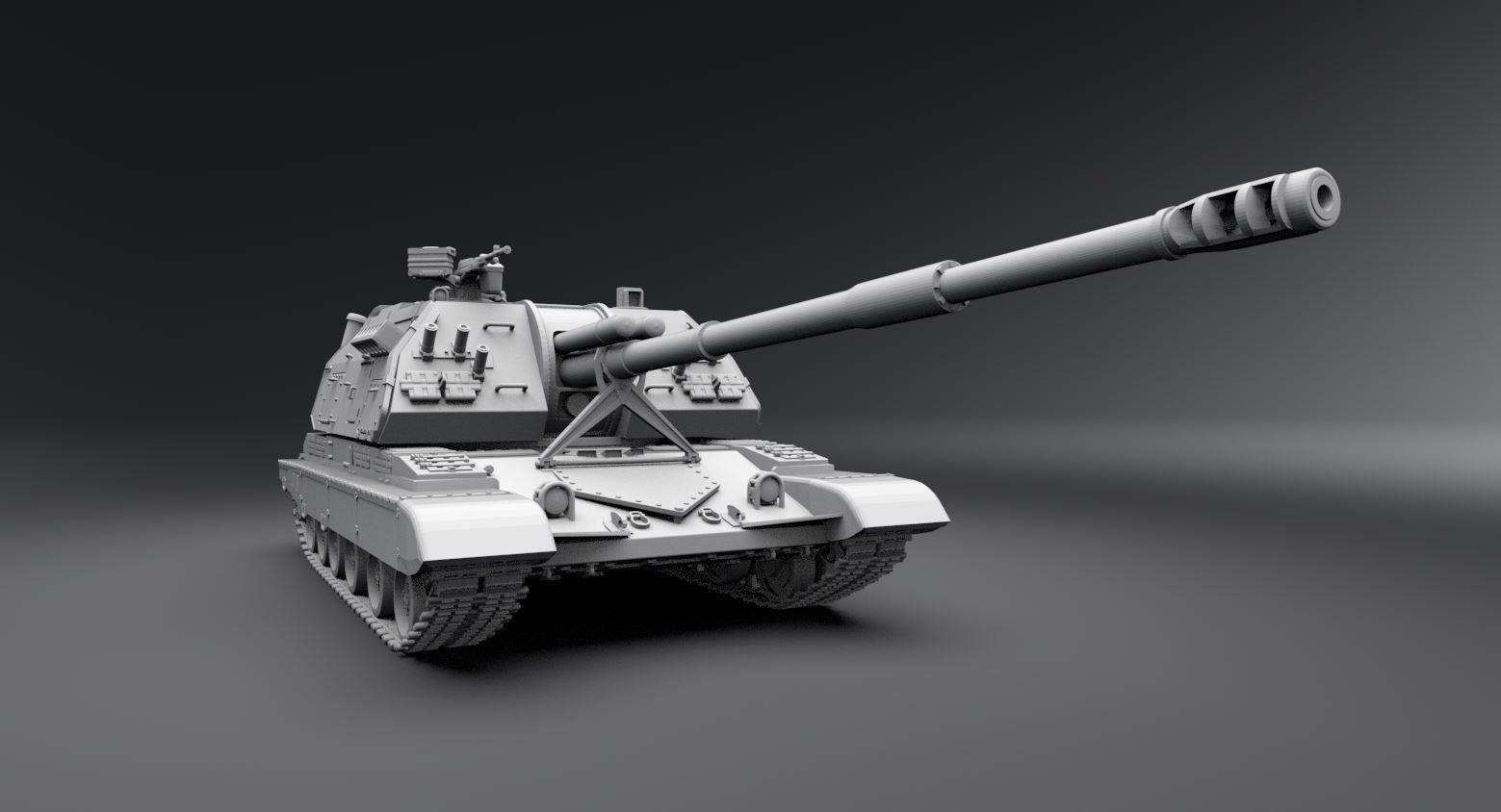 Msta S scale model 3D print model_4