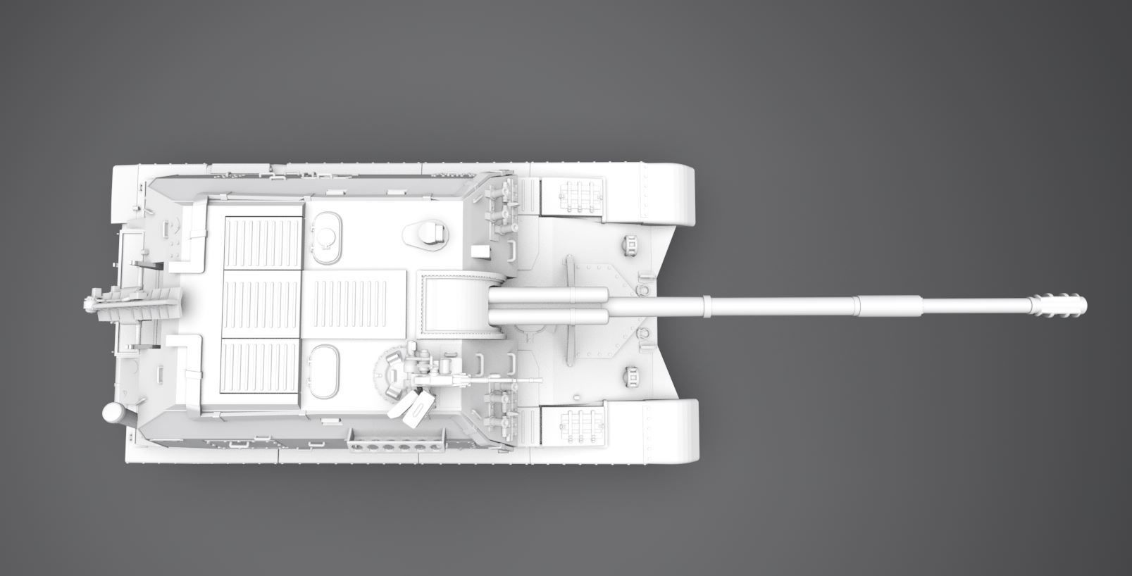 Msta S scale model 3D print model_3