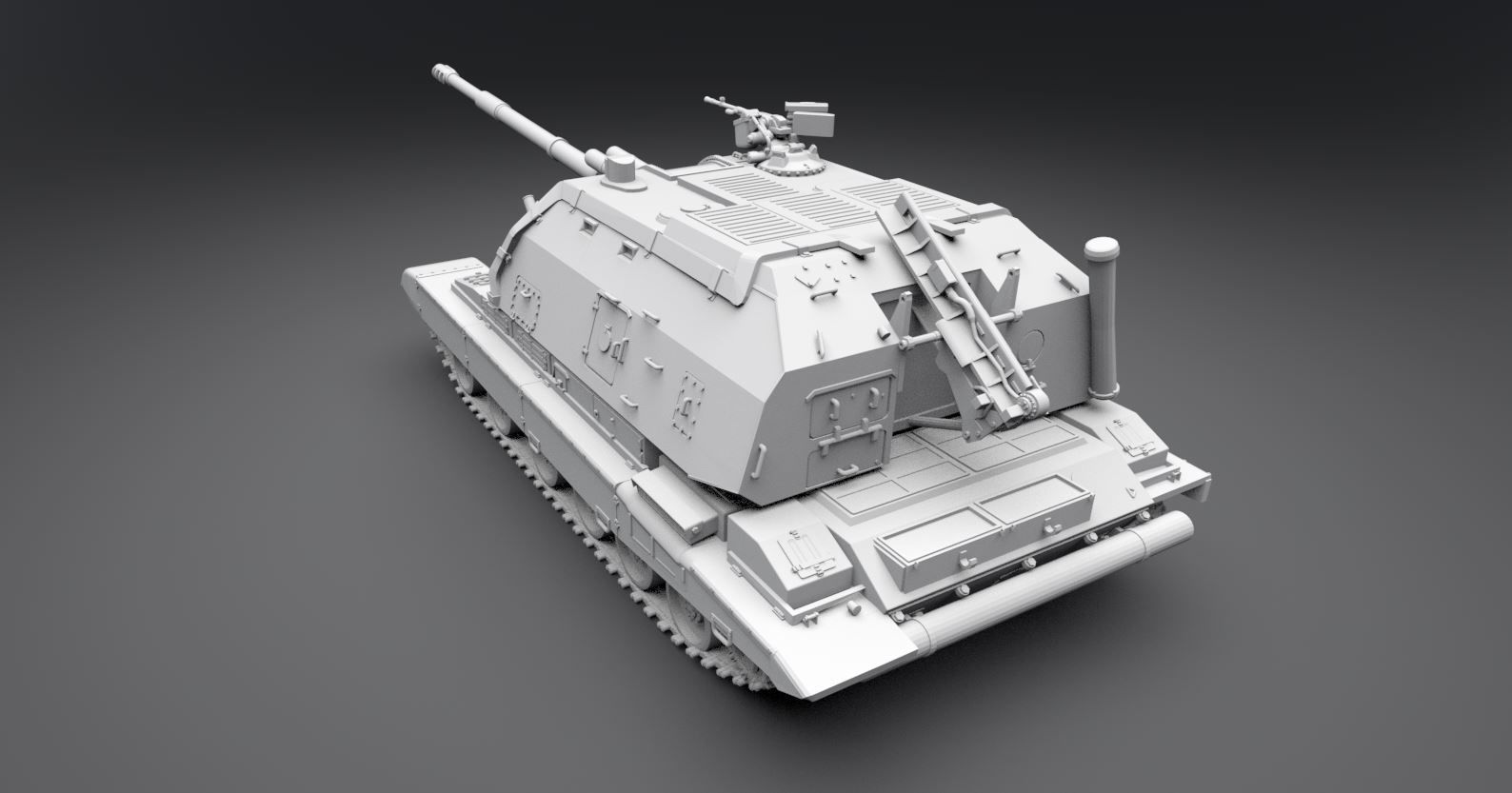 Msta S scale model 3D print model_2