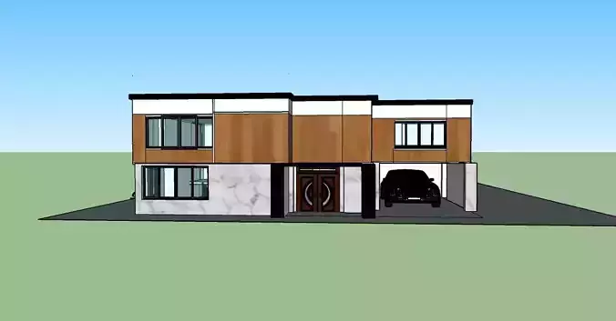 modern bunglow 3D model