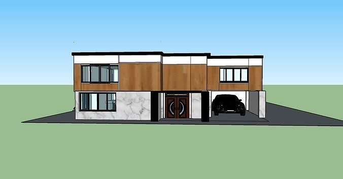 modern bunglow 3D model