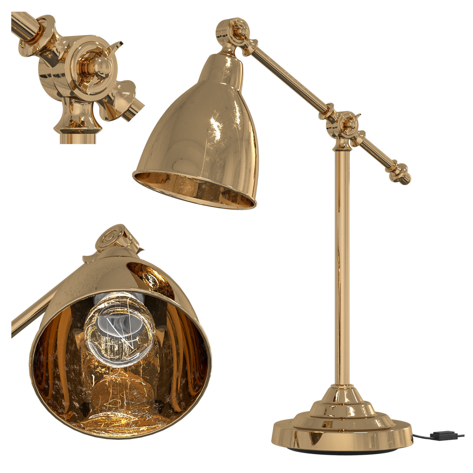 IKEA BAROMETER Work lamp 3D model CGTrader