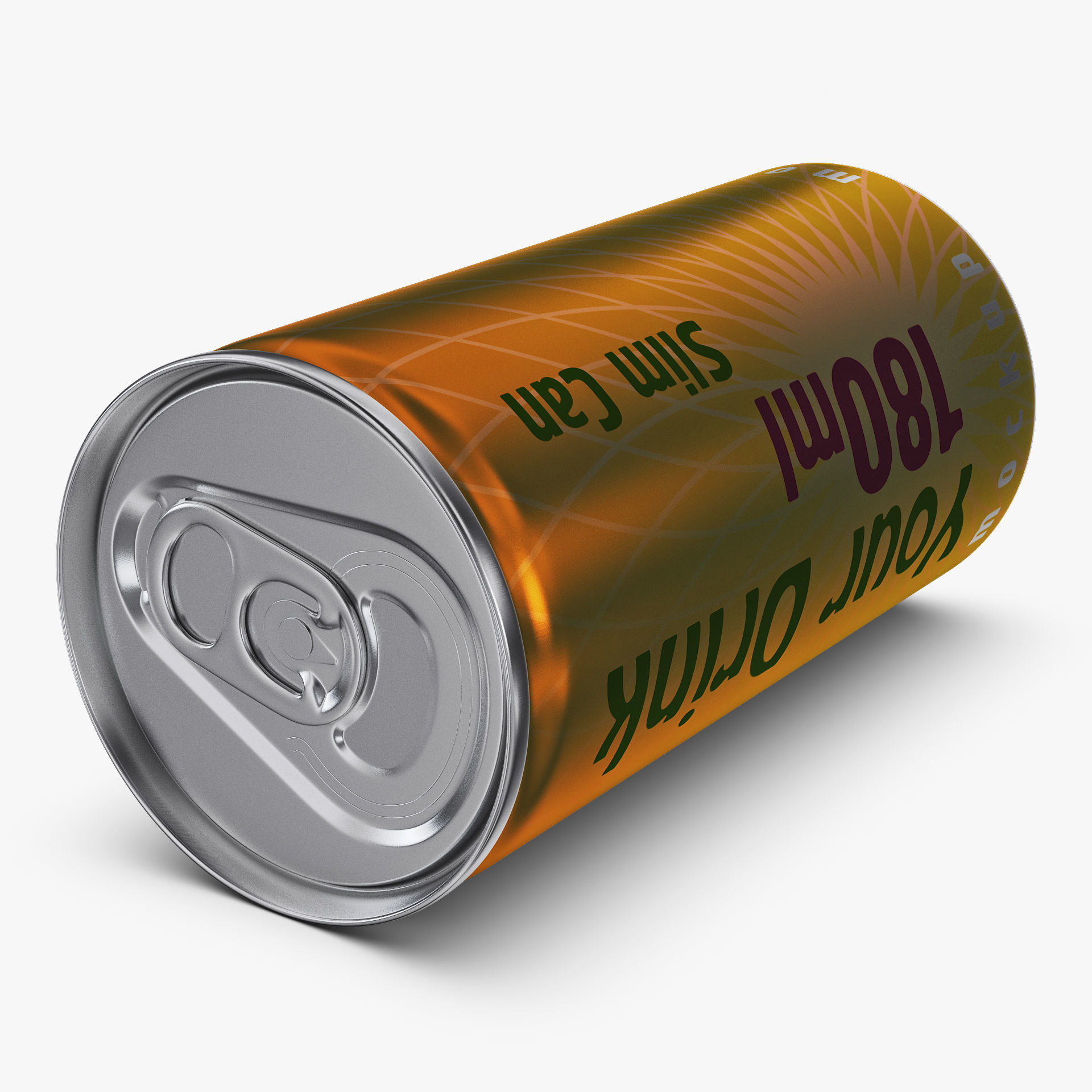 Aluminum Slim Can 180ml v 2 3D model_5