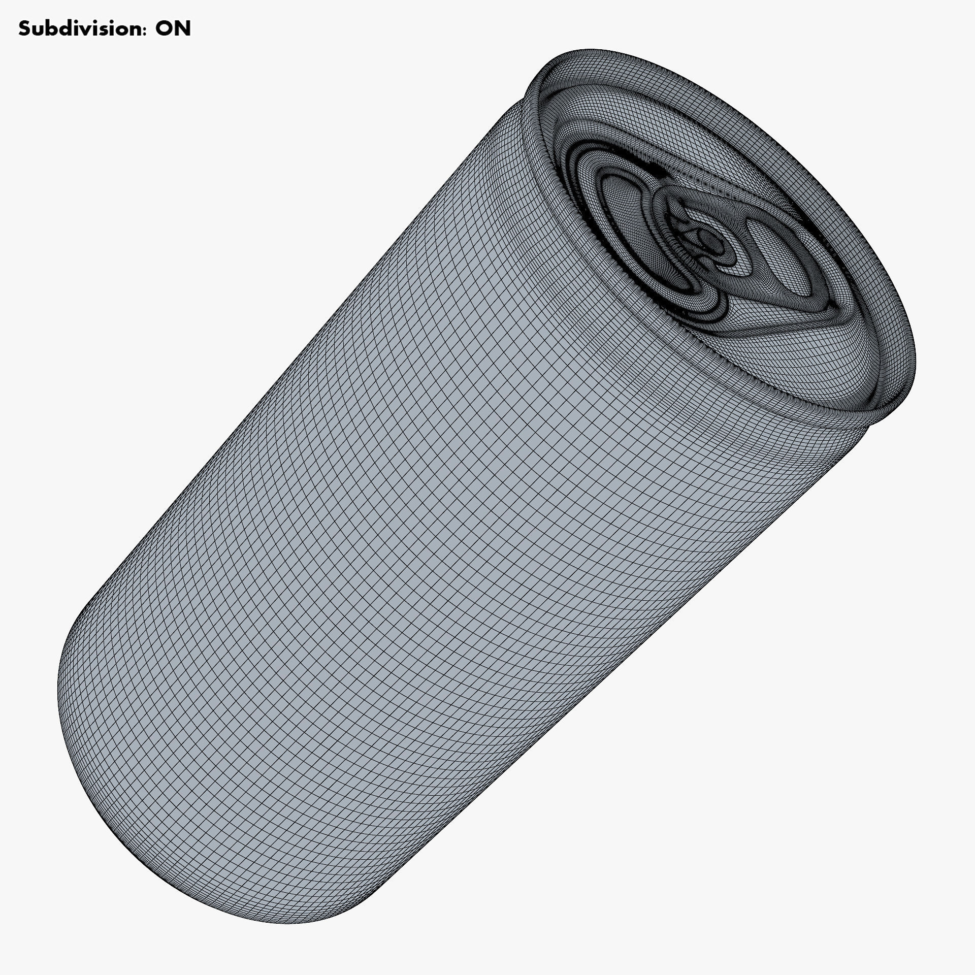 Aluminum Slim Can 180ml v 2 3D model_9