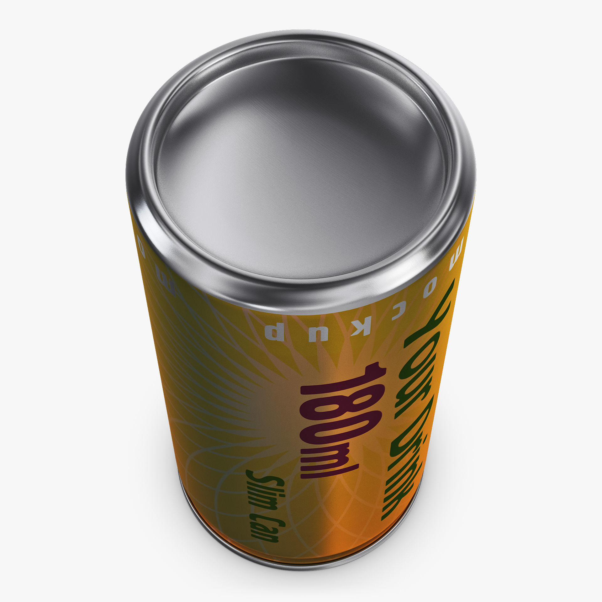 Aluminum Slim Can 180ml v 2 3D model_3