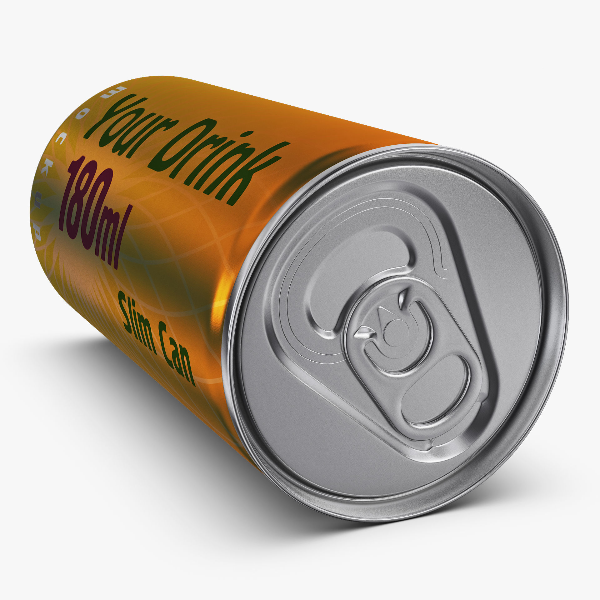 Aluminum Slim Can 180ml v 2 3D model_7