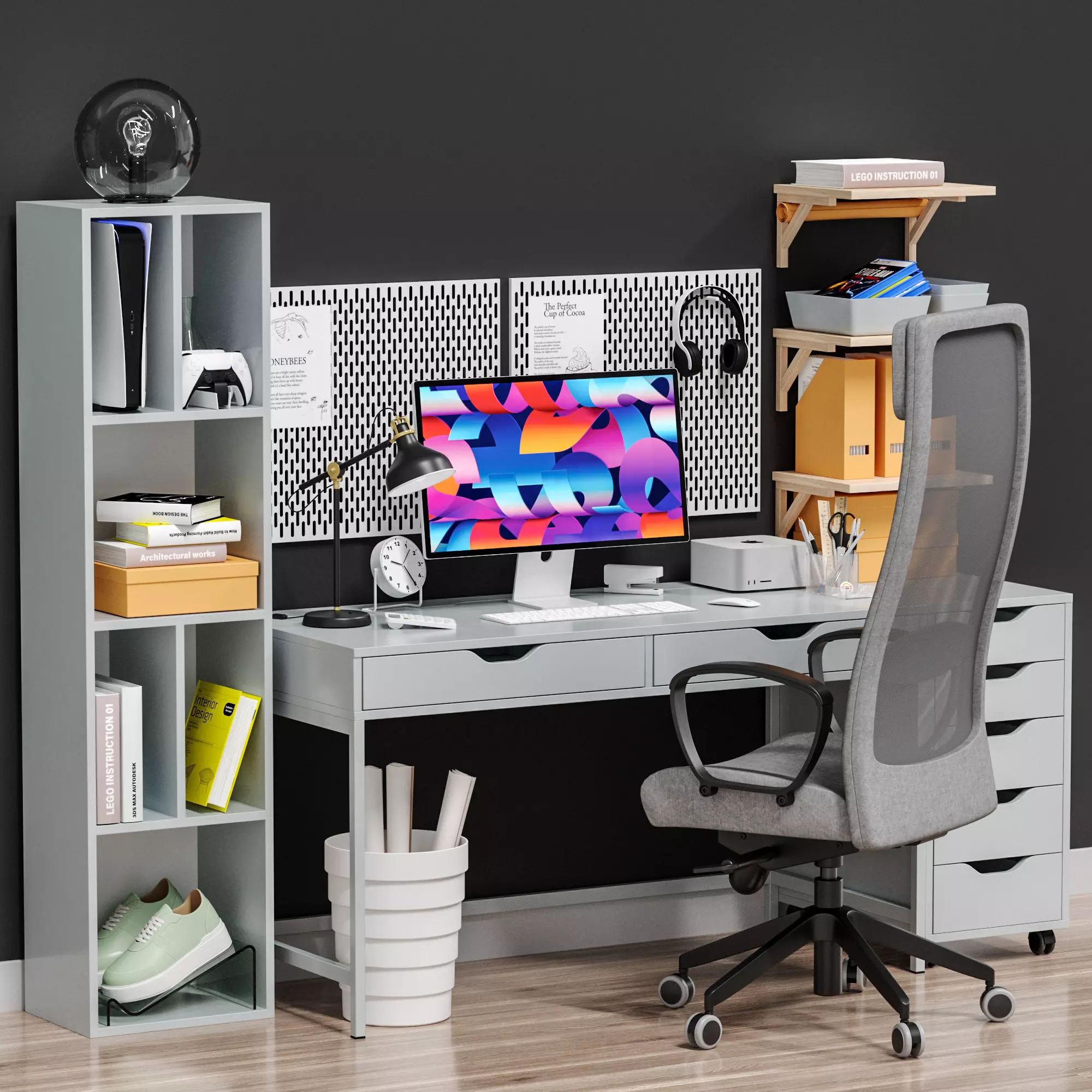 IKEA ALEX ALEX - Office workplace 3 3D model