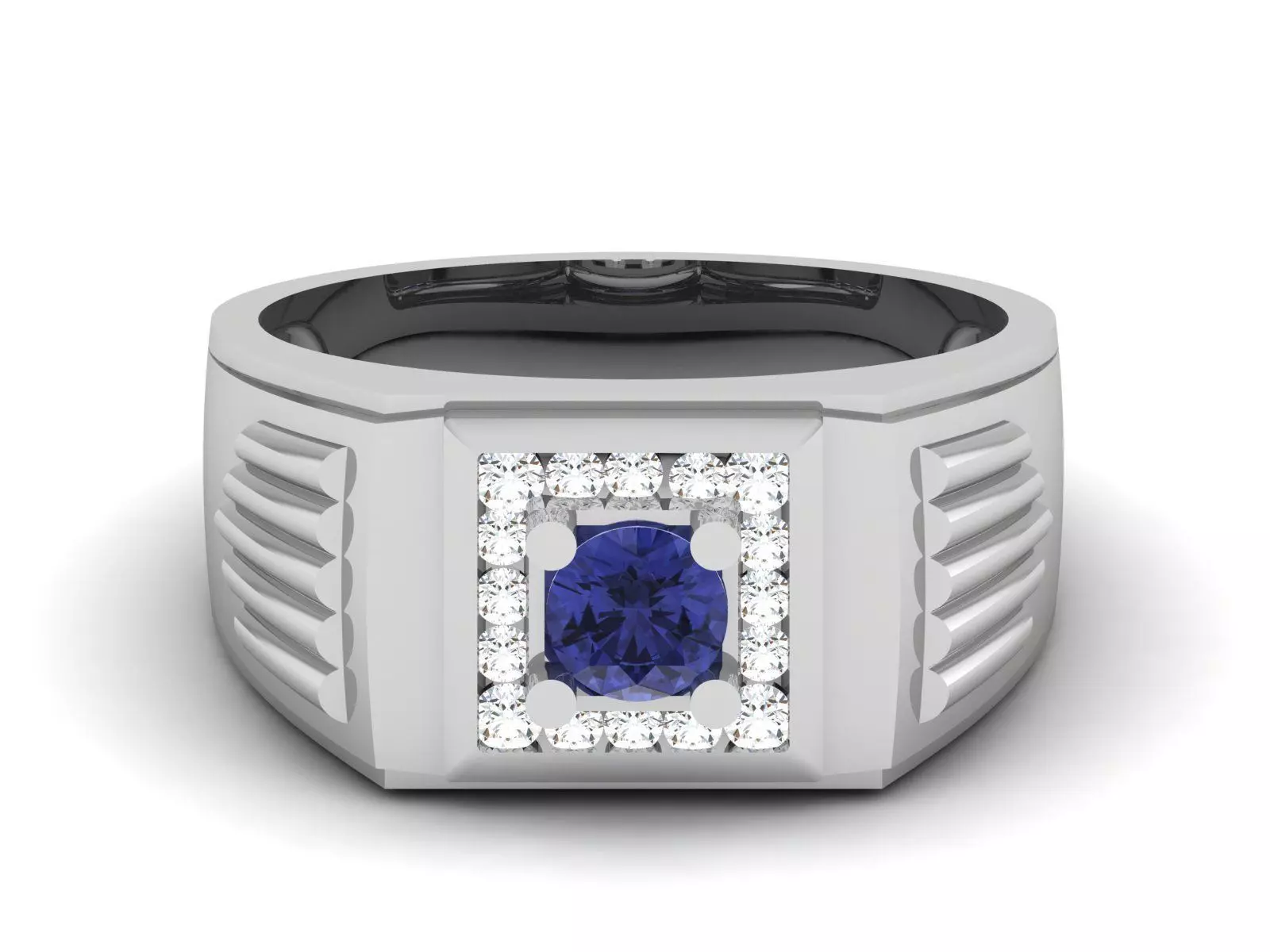 Solitaire Engagement Wedding Women Ring 3D print model