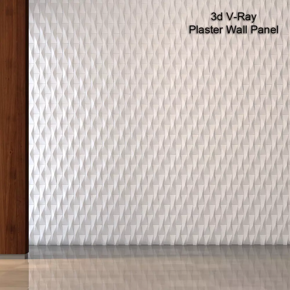 3d wall Plaster Low-poly 3D model