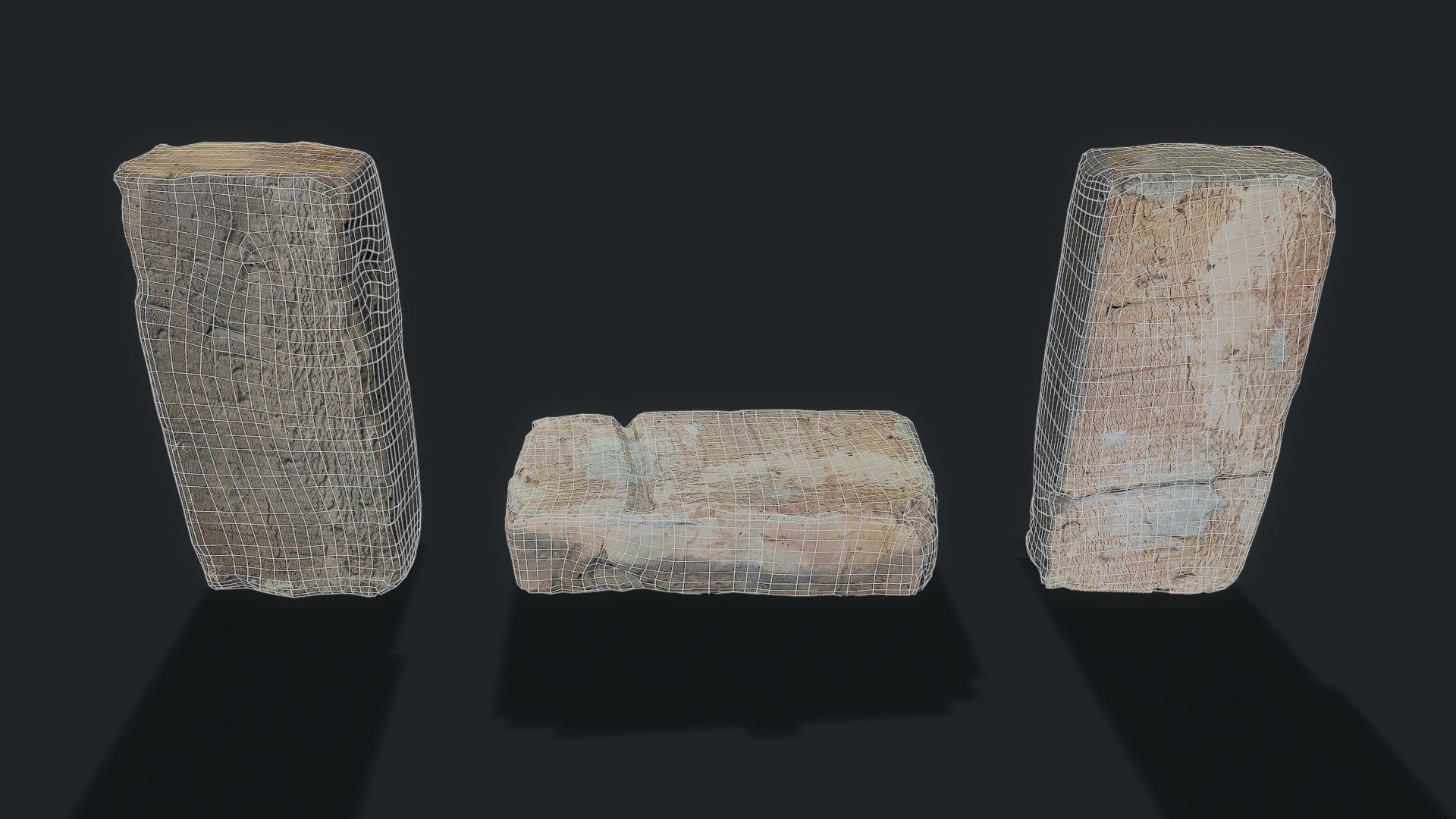 3D Scan Old Brick 10 Low-poly 3D model_9