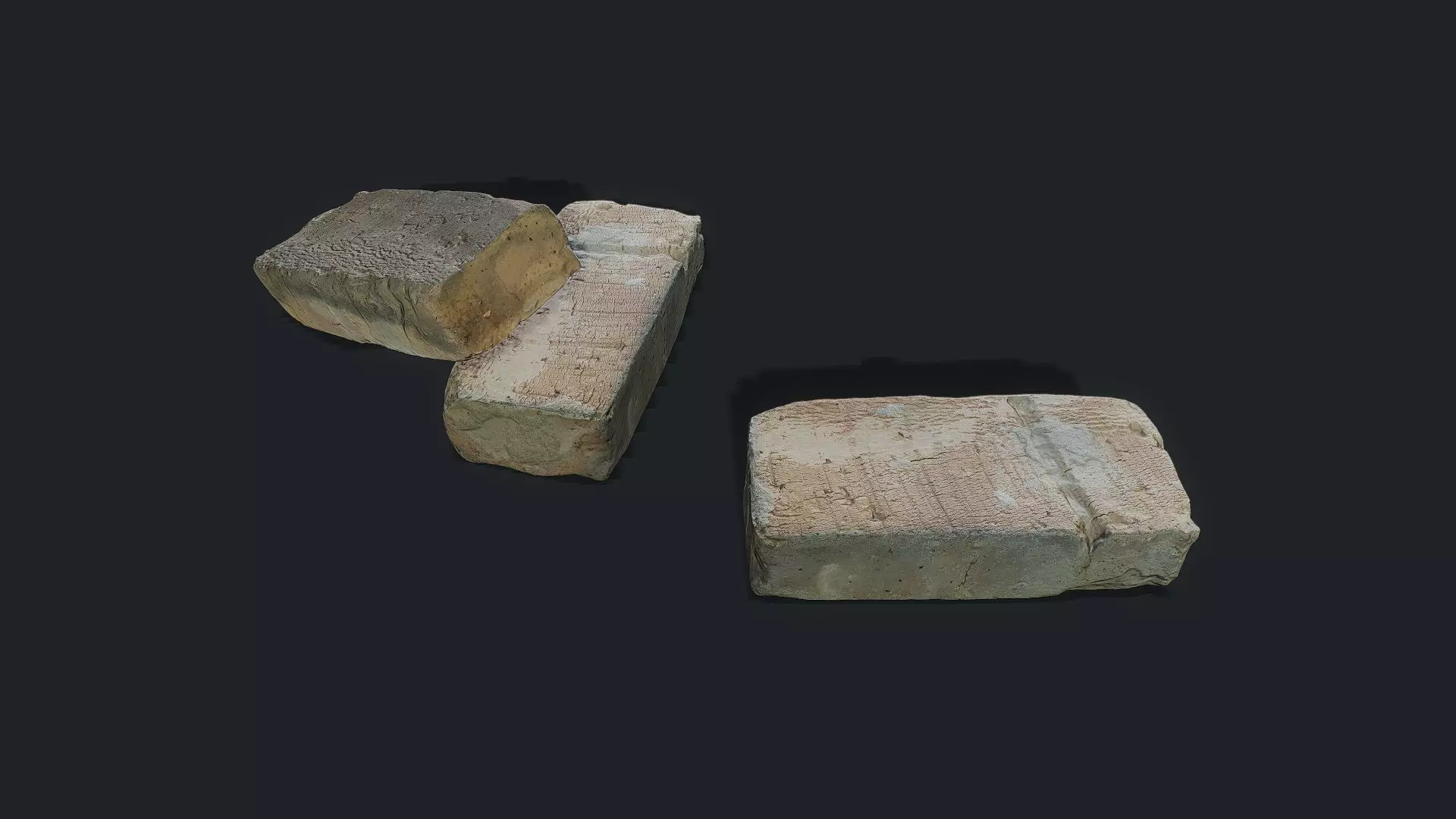3D Scan Old Brick 10 Low-poly 3D model_0