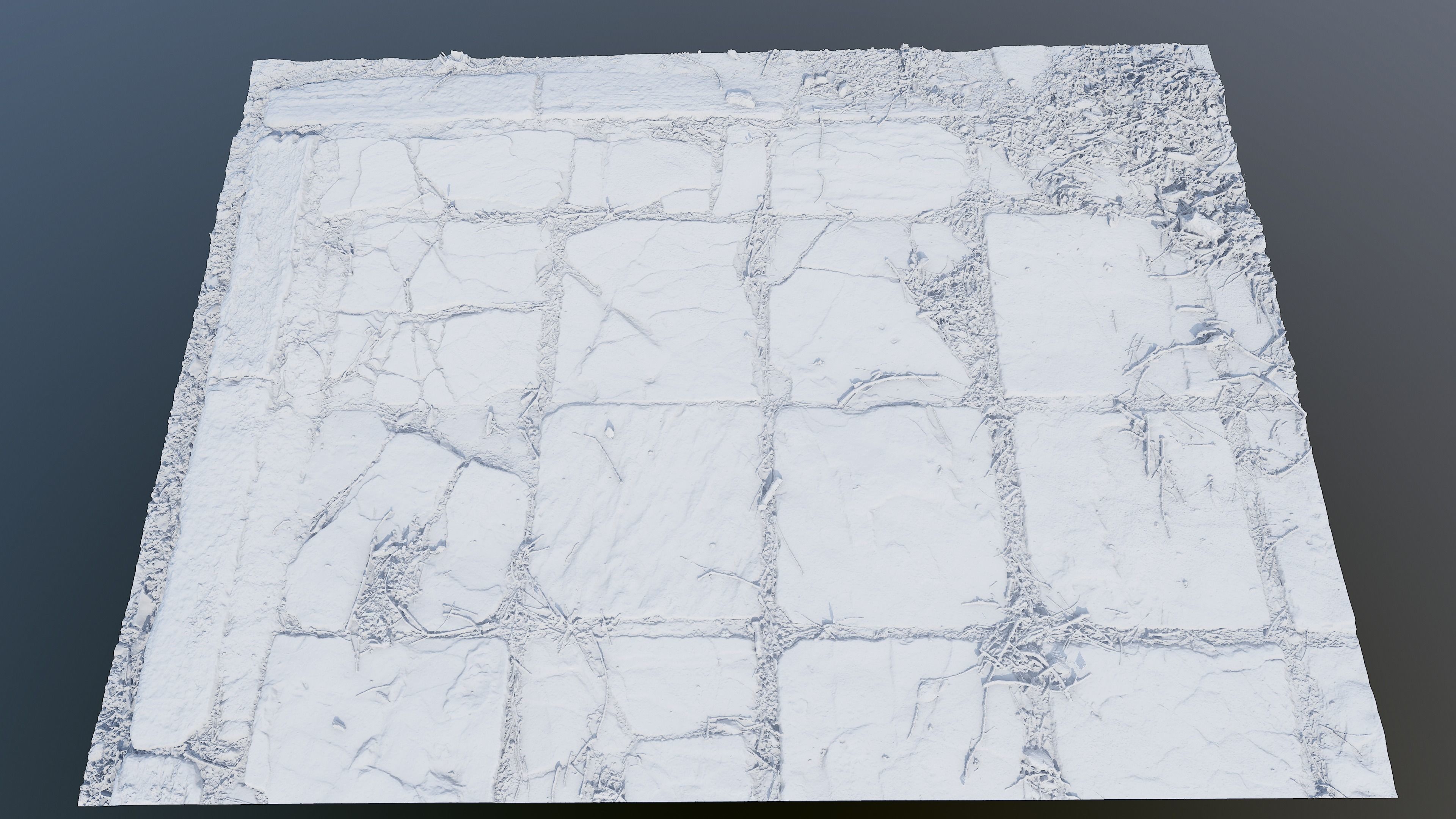 Tilescan02 stone floor with cracks in it 3D model_8