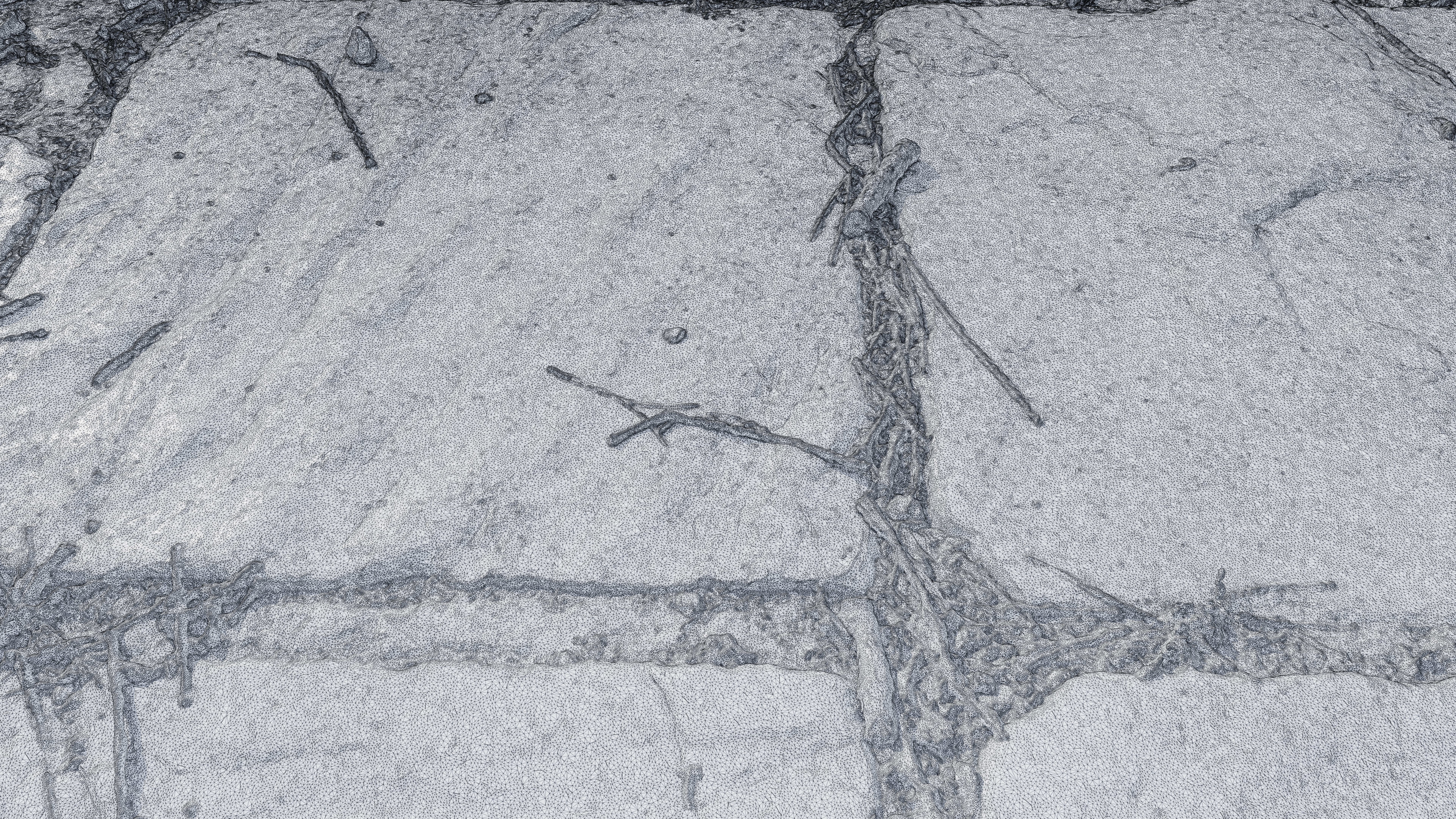 Tilescan02 stone floor with cracks in it 3D model_4