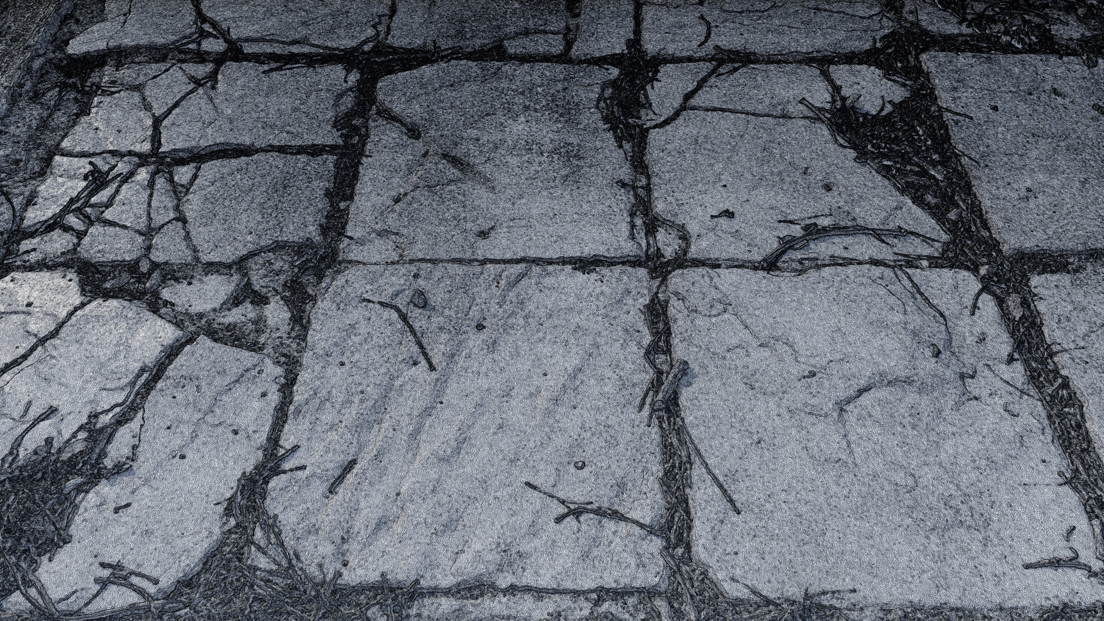 Tilescan02 stone floor with cracks in it 3D model_5