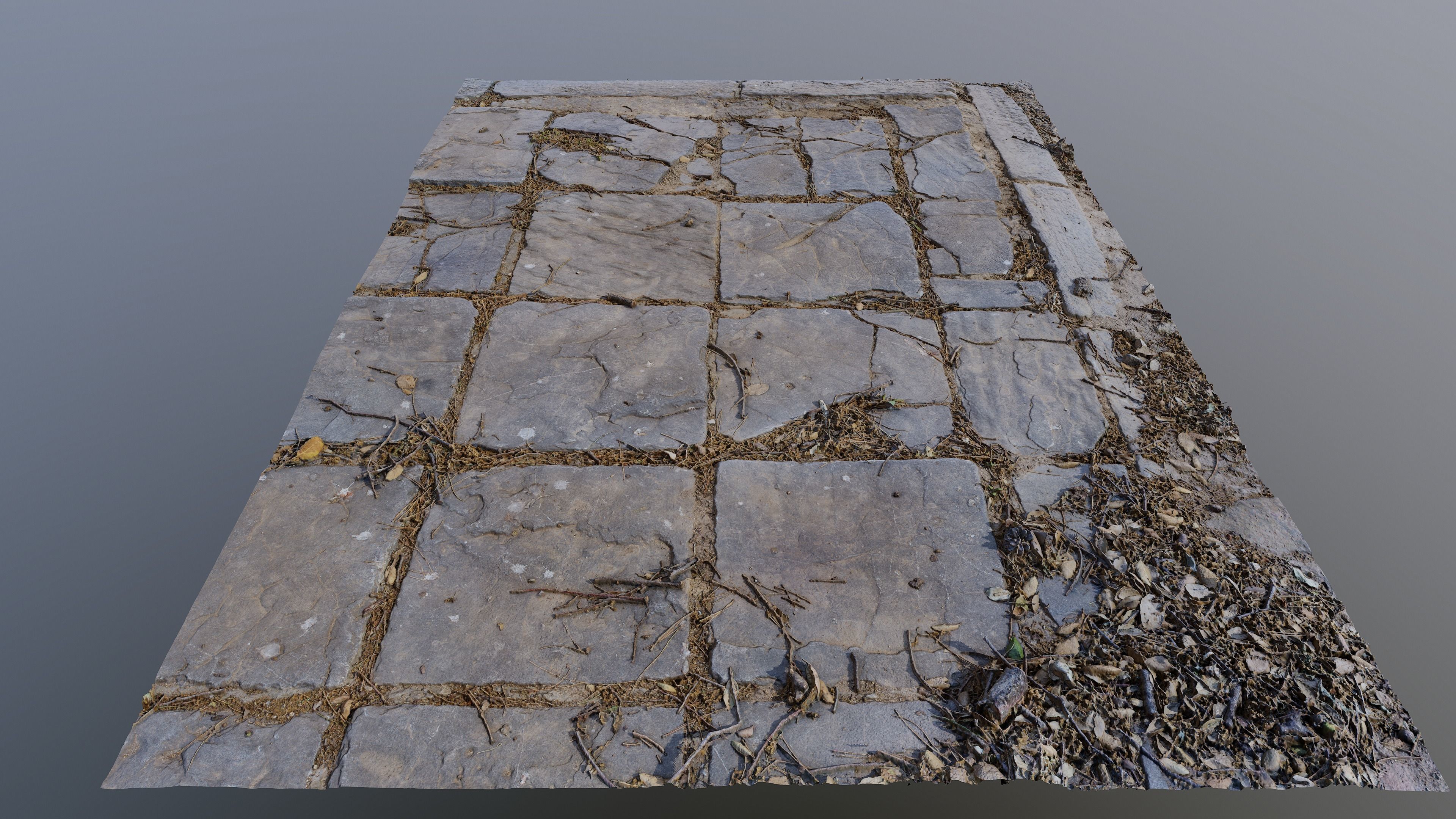 Tilescan02 stone floor with cracks in it 3D model_3