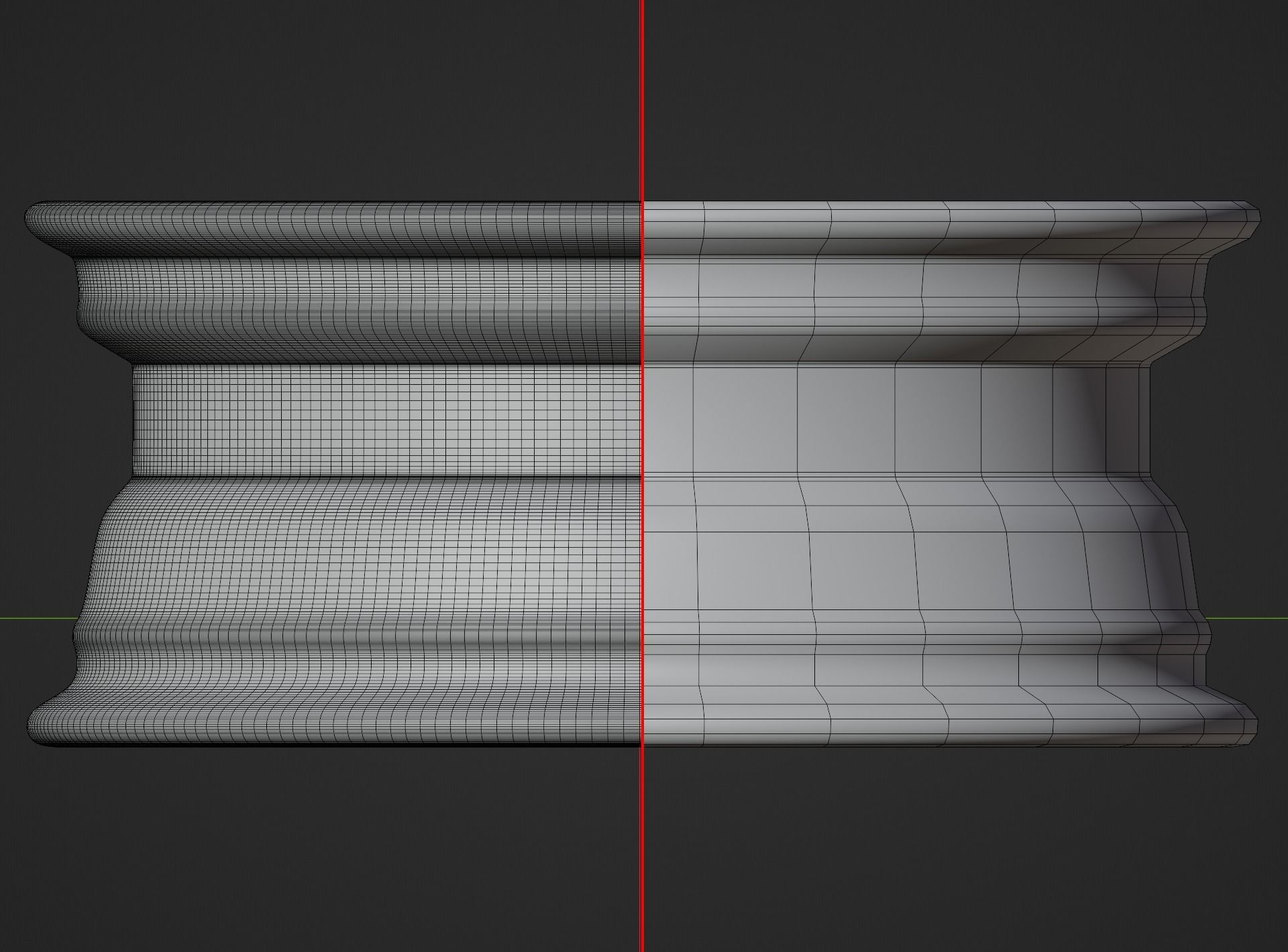 Polished rim without tire Low-poly 3D model_12