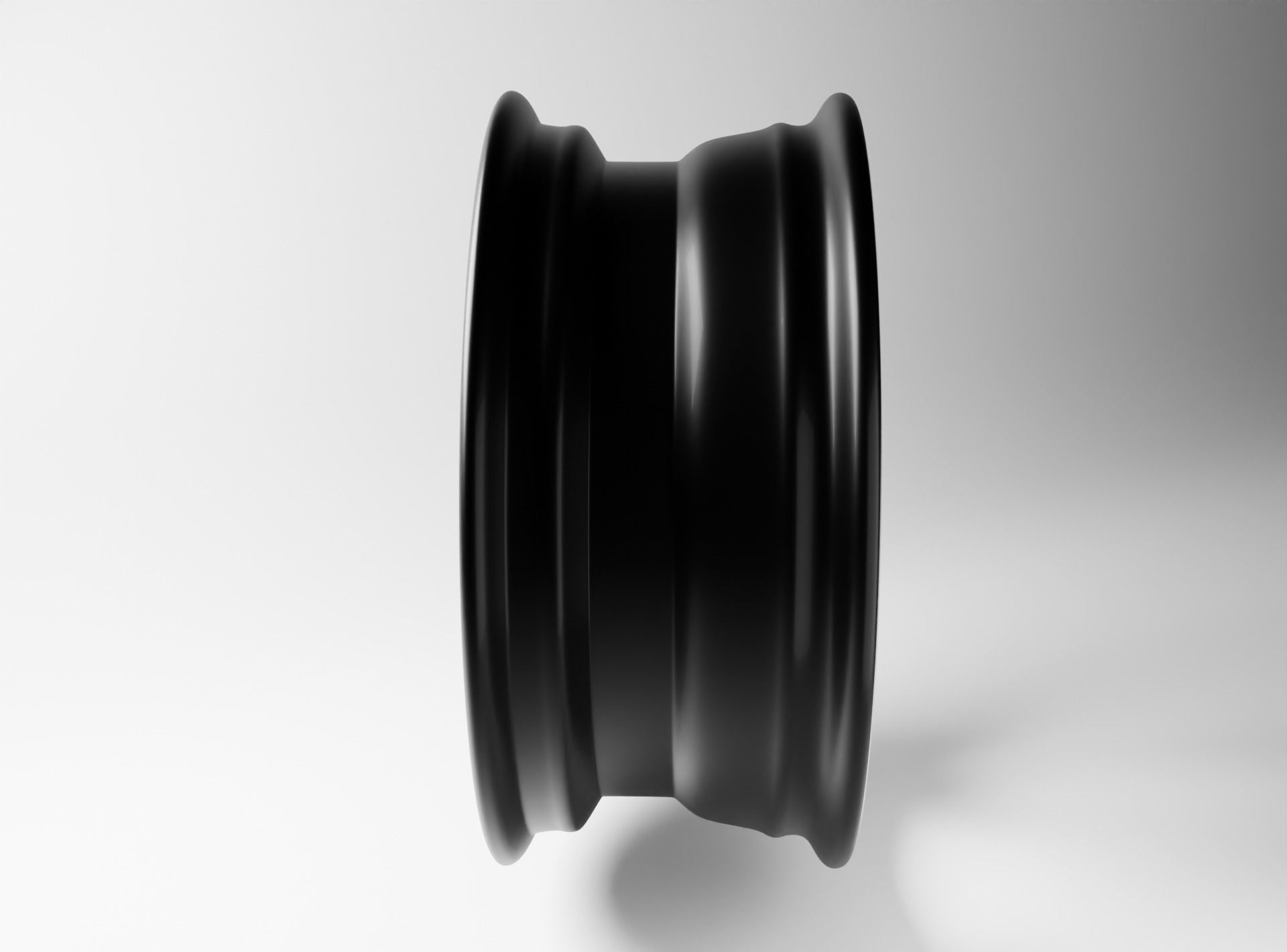 Polished rim without tire Low-poly 3D model_3
