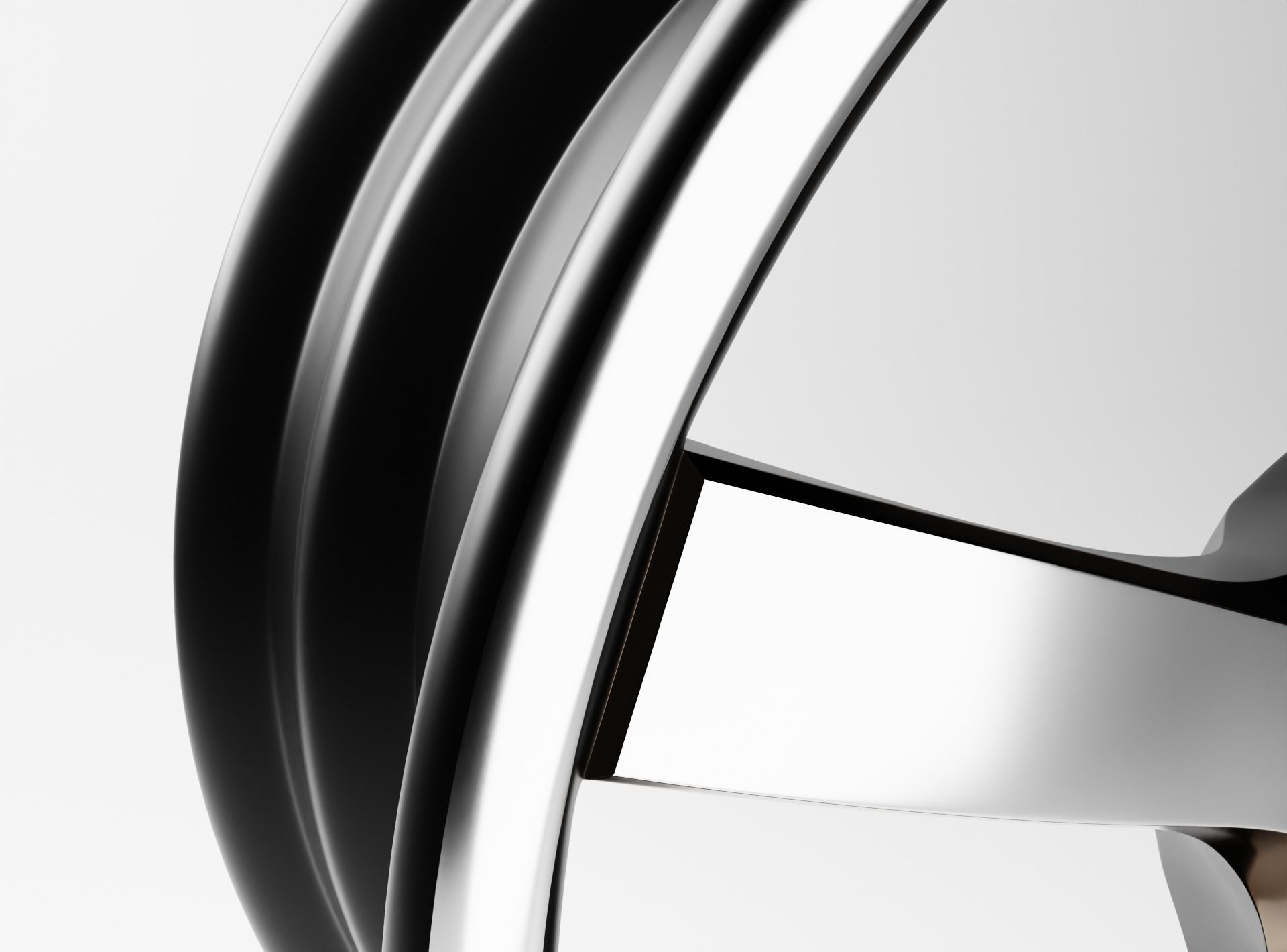 Polished rim without tire Low-poly 3D model_2